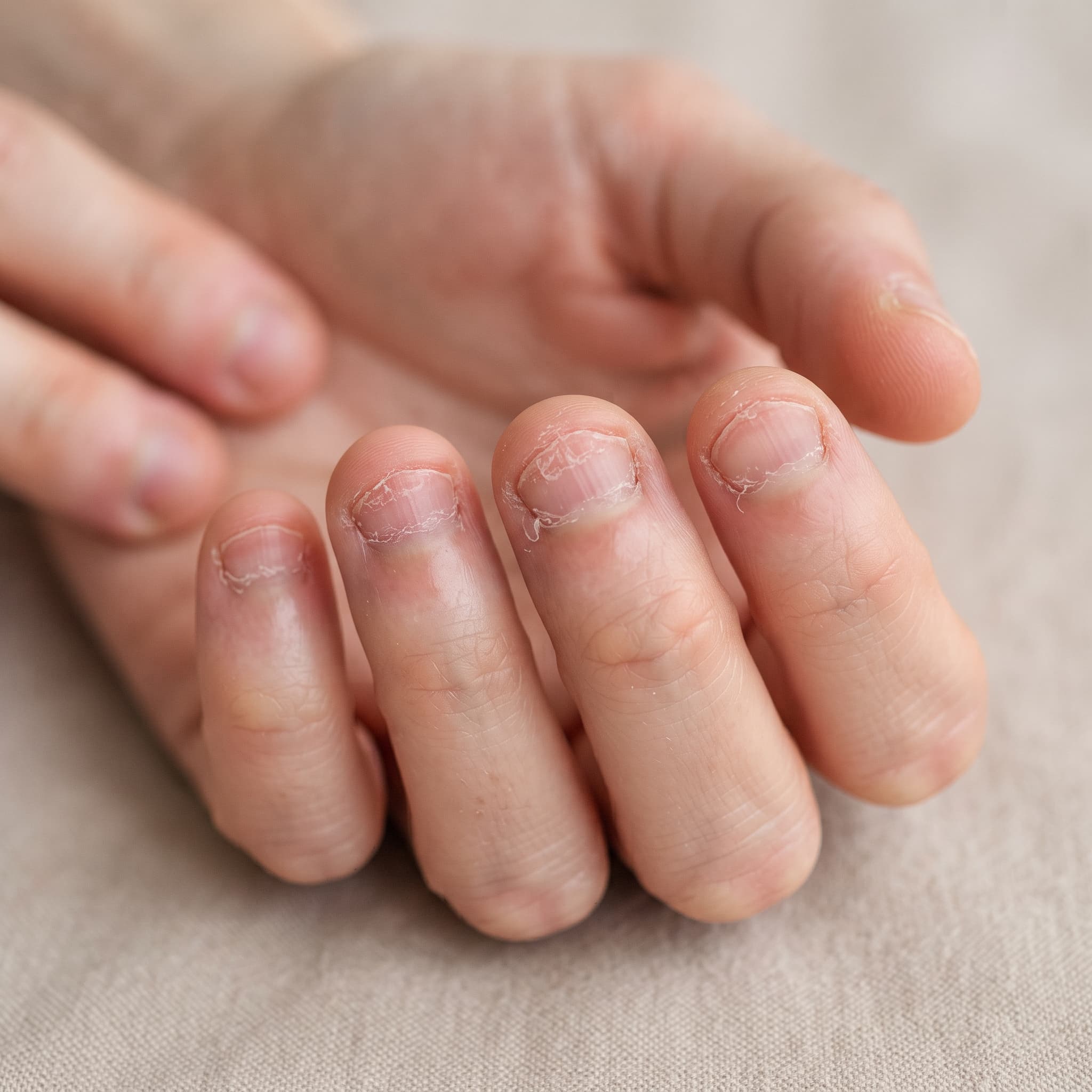 Nägel vor der Problembehandlung